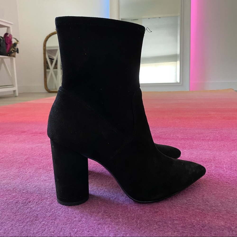 BCBG suede heeled boots size 7.5